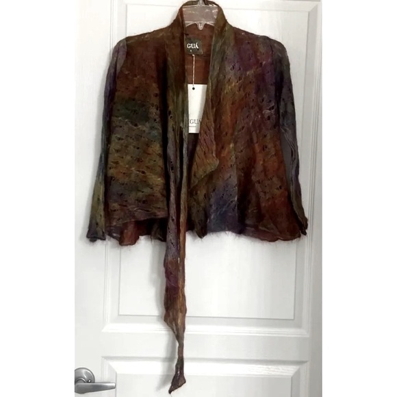 Aigua New Anthropologie Alpaca Multi Color Cardigan Boutique - Picture 11 of 15